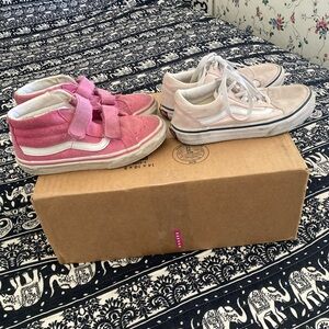 Girls Vans Shoes Bundle size 13.5 and 1